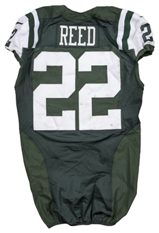2013 Ed Reed Game Used & Photo Matched New York Jets Home Jersey Used on 12/22/2013 vs Cleveland Browns (Sports Investors Authentication & McGahee LOA)